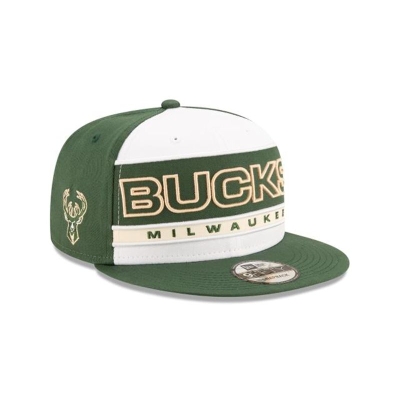 Sapca New Era Milwaukee Bucks NBA Stripe 9FIFTY Snapback - Verzi